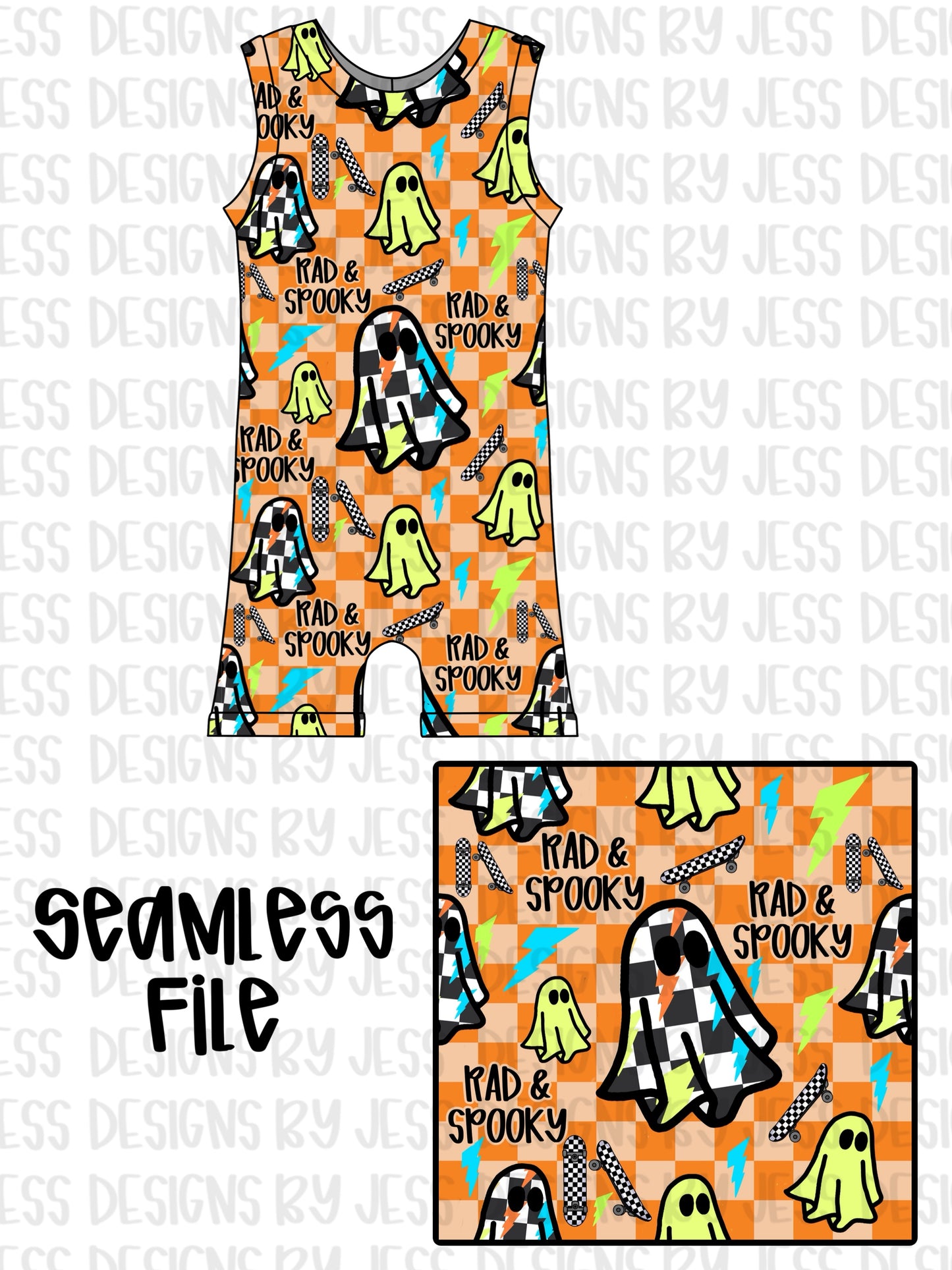 Rad & spooky seamless