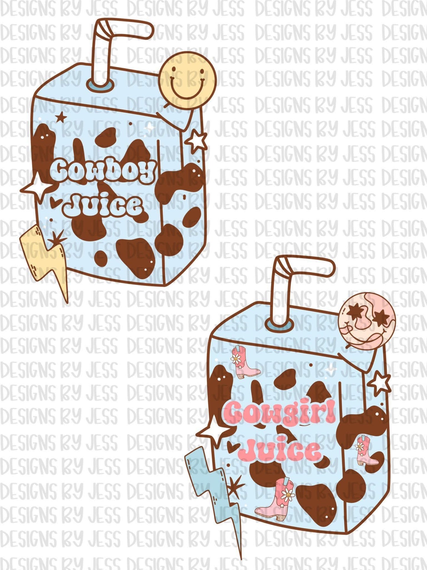 Cowboy/cowgirl juice PNGs (2)