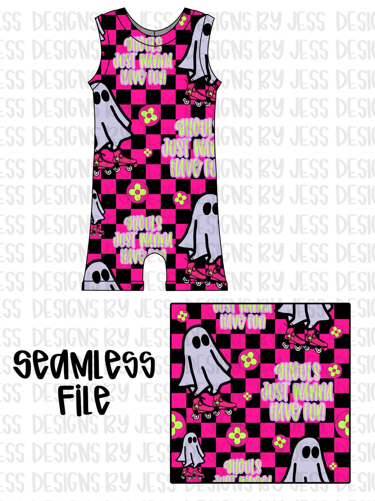 Ghouls just wanna have fun skate seamless