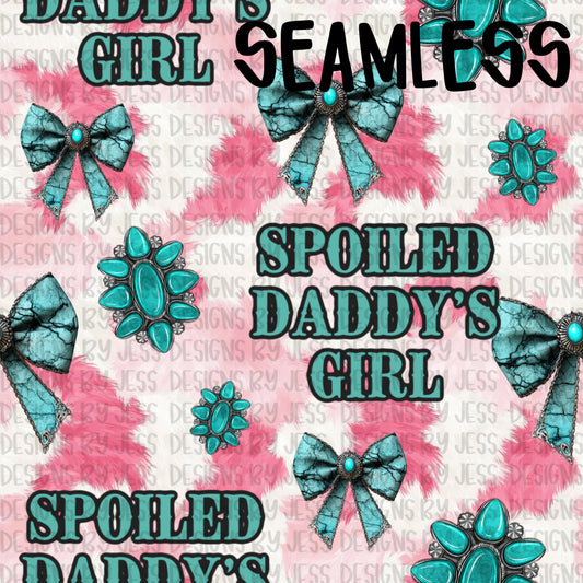 Spoiled daddy’s girl Cow Seamless