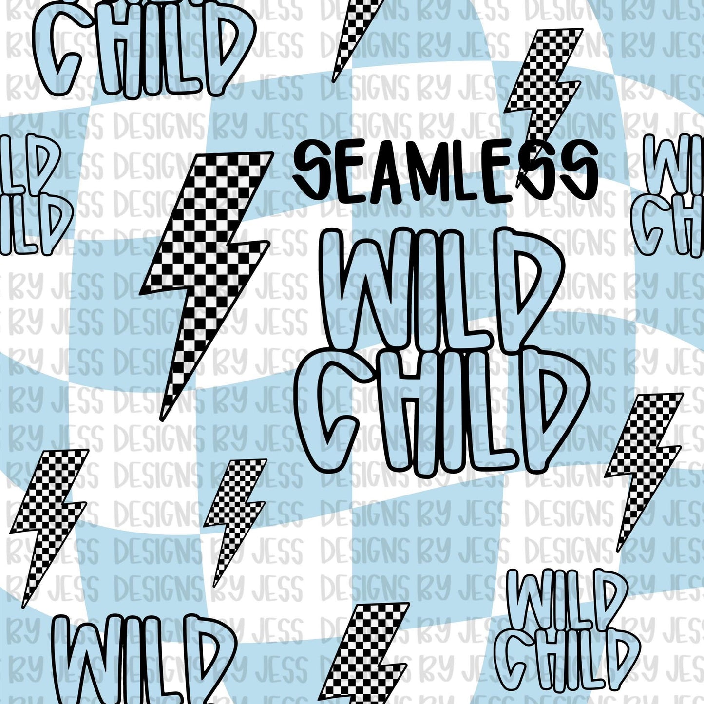 Wild child bundle png + seamless