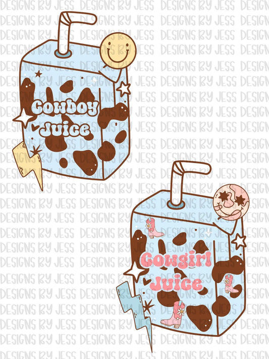 Cowboy/cowgirl juice PNGs (2)
