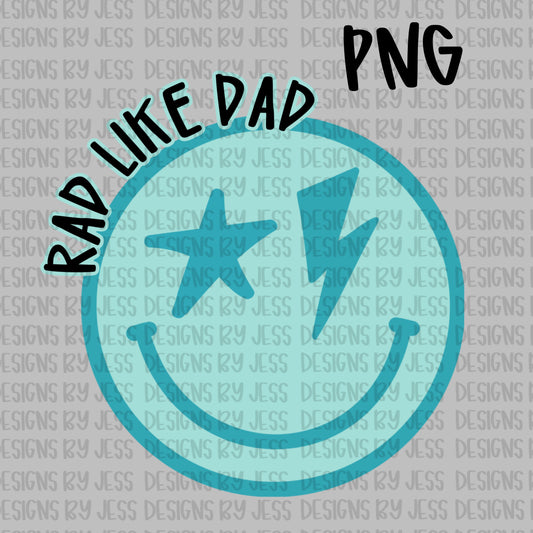 Rad like dad set png+seamless