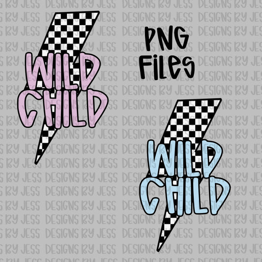 Wild child bundle png + seamless