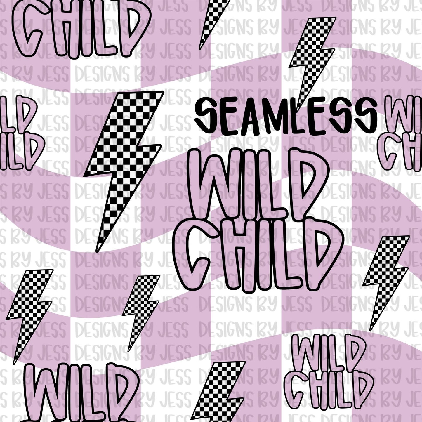 Wild child bundle png + seamless