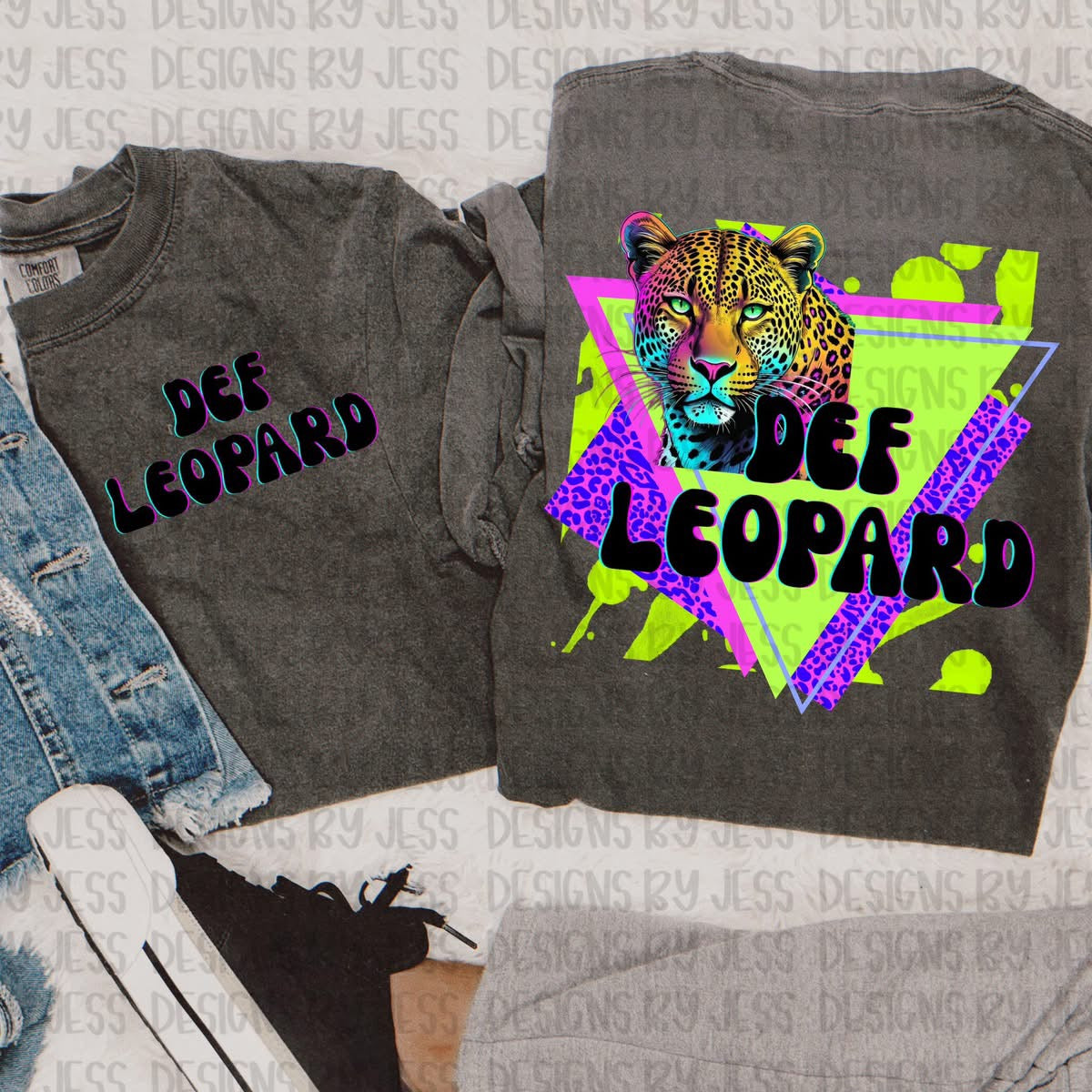 Def Leo neon 90’s png