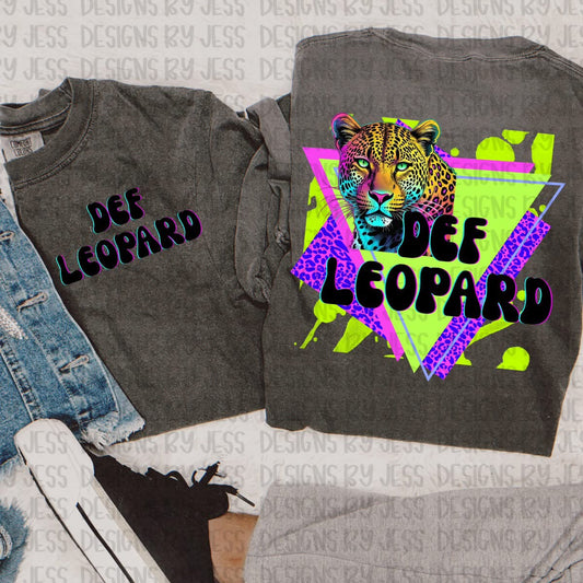 Def Leo neon 90’s png